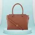 Fastrack Powder Pink Large Satchel Bag for Women