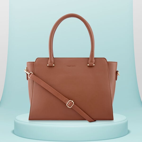 Fastrack Tan Large Satchel Bag for Women - image number 0