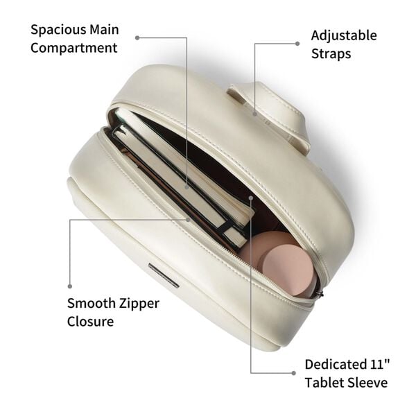 UrbanEdge White Backpack - image number 1
