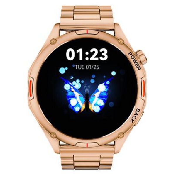 Fastrack Marvellous FX1 Unisex Smart Watch With Rose Gold Metal Strap - image number 0