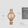 Vyb Eclipse By Fastrack Quartz Analog Rose Gold Dial Rose Gold Stainless Steel Strap Watch For Girls - image number 3