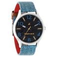 Fastrack Denim Quartz Analog Black Dial Leather Strap Watch for Guys - image number 1