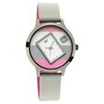 Fastrack Fit Outs Quartz Analog with Date Multicoloured Dial Leather Strap Watch for Girls