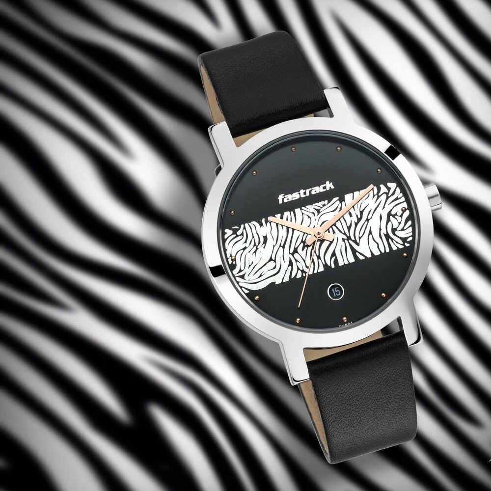 Fastrack black and white watch shop