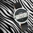 Fastrack Animal Print Quartz Analog with Date Black Dial Leather Strap Watch for Girls - image number 0
