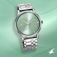 Fastrack Stunners Quartz Analog Green Dial Metal Strap Watch for Guys - image number 0