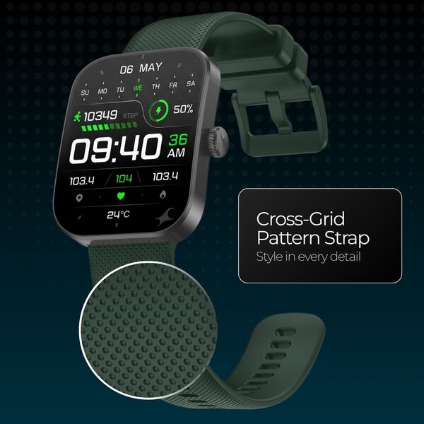 Fastrack Revoltt FS3 Smartwatch with 2.01" TFT Display,Push Button Interactions, HRM, SpO2, Sleep, Rotary Crown - image number 2