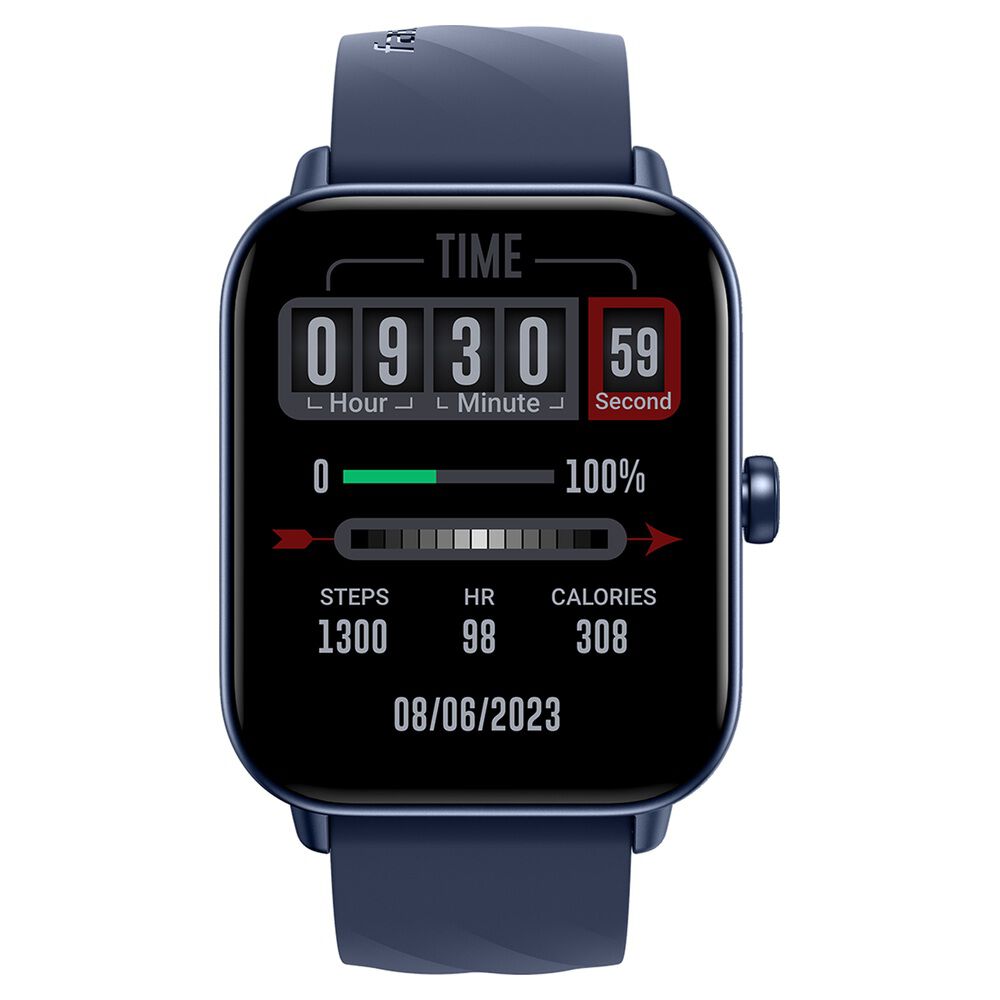 Buy Online Fastrack Rider with 4.64 cm TFT LCD Display SingleSync BT Calling Unisex Smart Watch with Blue Strap 38100pp05k Fastrack