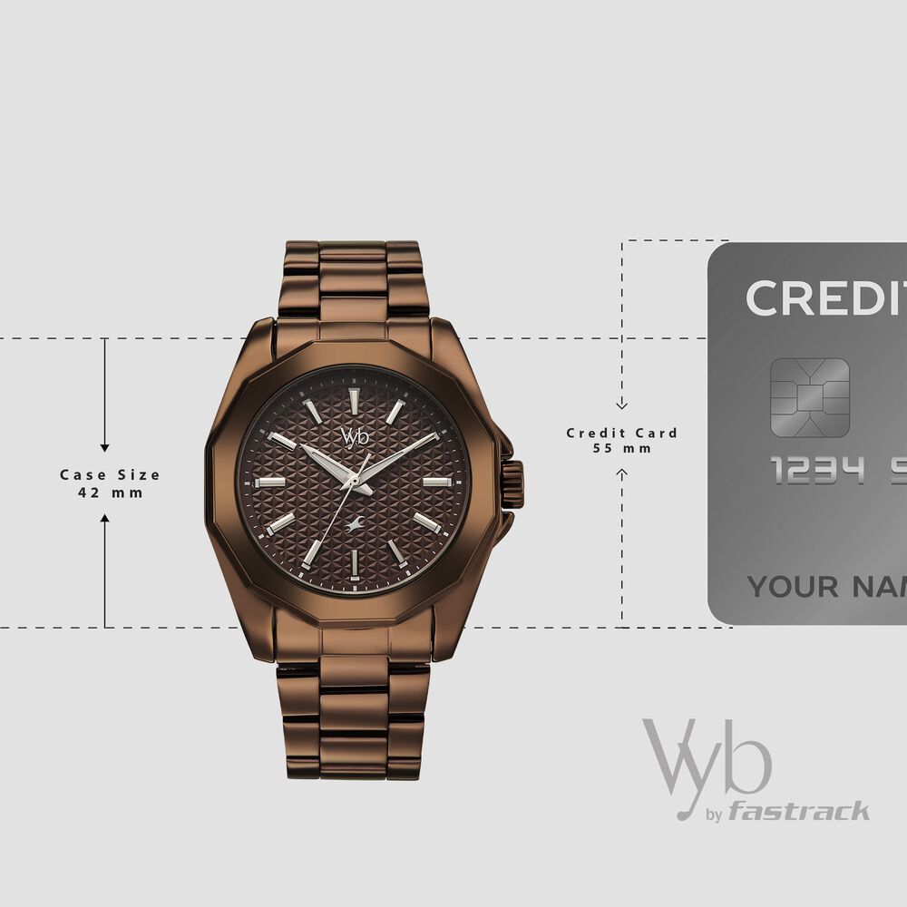 Buy Online Vyb Challenger By Fastrack Quartz Analog Brown Dial