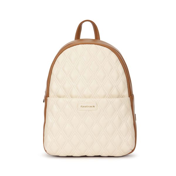 Quiltpop backpack - beige and tan - image number 1
