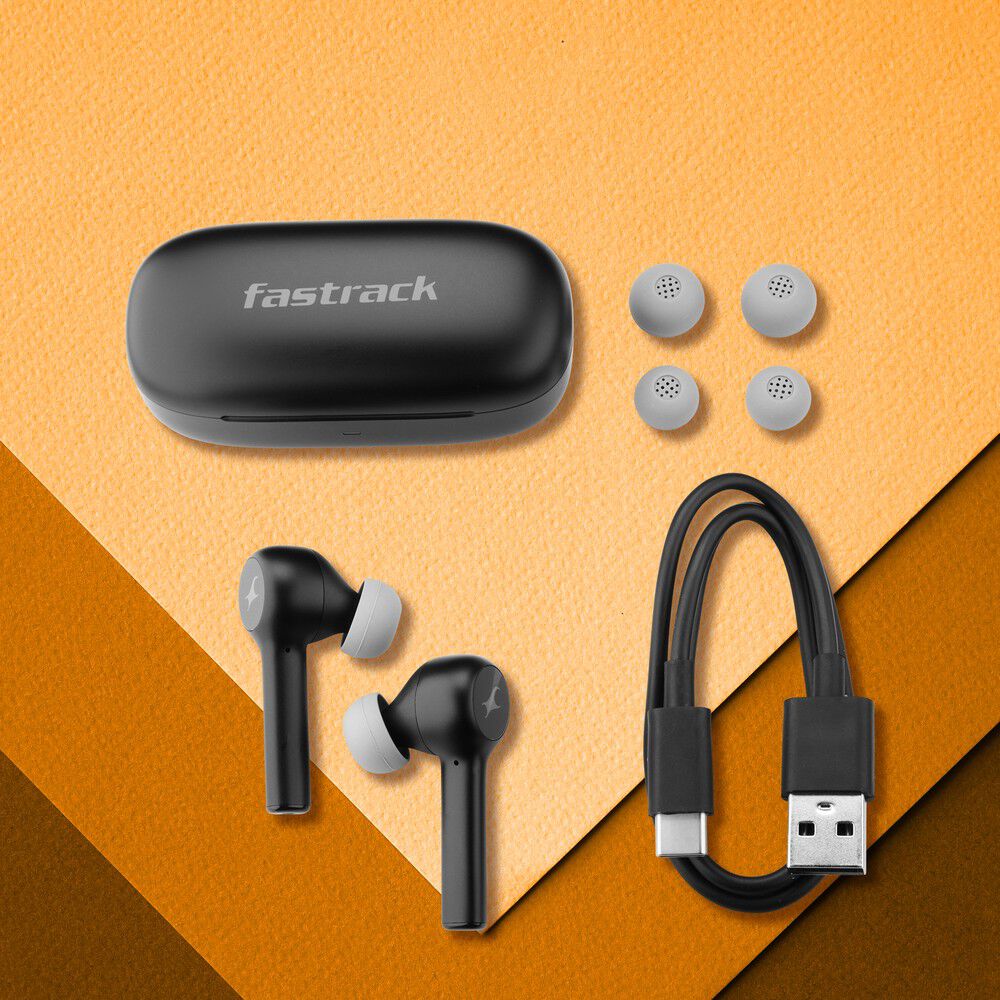 Reflex Tunes Truly Wireless Black Earbuds