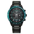 Fastrack Overdrive Quartz Chronograph Tachymeter Black Dial Black Stainless Steel Strap Watch For Guys - image number 0