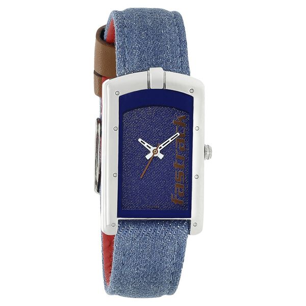 Fastrack Denim Quartz Analog Blue Dial Denim Strap Watch for Girls - image number 1