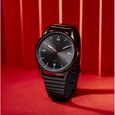 Fastrack Vyb Horizon Quartz Analog Blue Dial Silver Metal Strap Watch For Guys