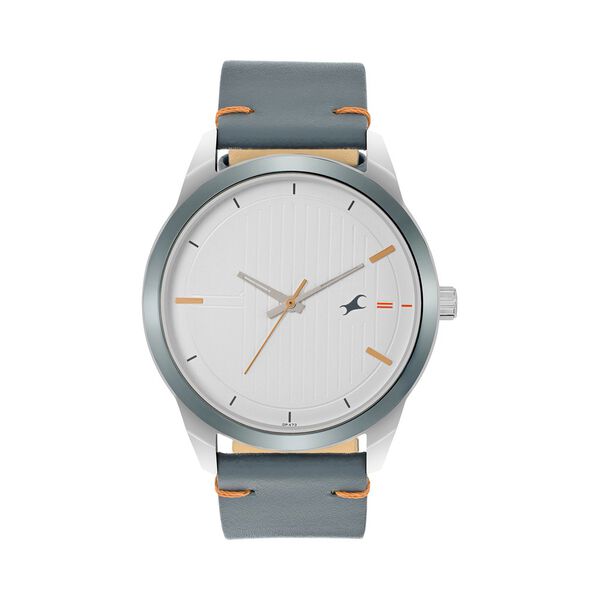 Fastrack Stunners Quartz Analog White dial Leather Strap Watch for Guys - image number 0