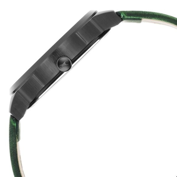 Fastrack After Dark Black Dial Green Leather Strap Watch for Guys - image number 4