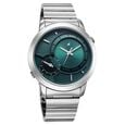 Fastrack Pulse IV Dual Time Watch for Men with Teal Green Sunray Dial & Silver Metal Strap - image number 1