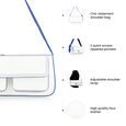 Fastrack Structured Shoulder Bag with Pockets in White - image number 7