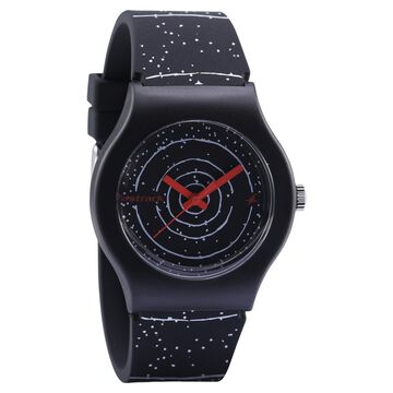 Fastrack Space Rover Quartz Analog Black Dial Silicone Strap Unisex Watch
