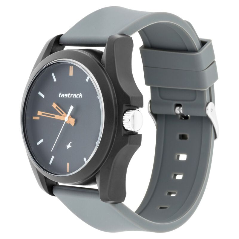 Fastrack Fastfit Quartz Analog Grey Dial Silicone Strap Unisex Watch - image number 2