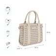 Textured Weave Satchel - image number 2