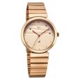 Fastrack Vyb Charmer Quartz Analog Rose Gold Dial Metal Strap Watch For Girls - image number 2