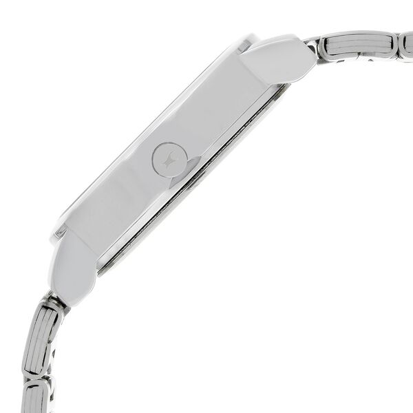 Fastrack Fundamentals Quartz Analog Grey Dial Stainless Steel Strap Watch for Girls - image number 3