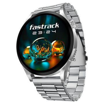 Fastrack Radiant FX4 Premium Metal Smartwatch with 3.8 cm EdgeX AMOLED Display, Functional Crown