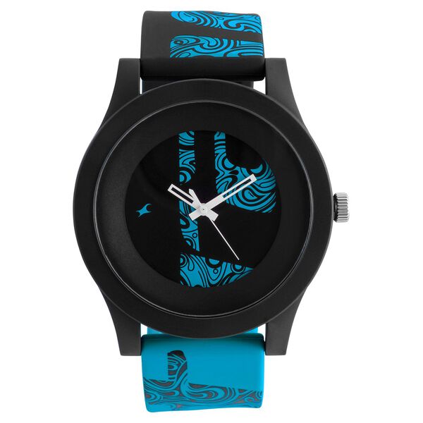 Fastrack Quartz Analog Black Dial Plastic Strap Watch for Unisex - image number 1