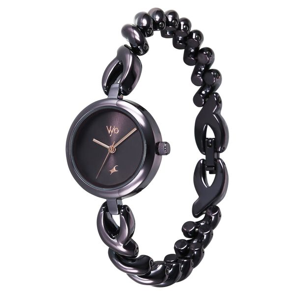 Vyb Siren By Fastrack Quartz Analog Purple Dial Purple Stainless Steel Strap Watch For Girls - image number 4