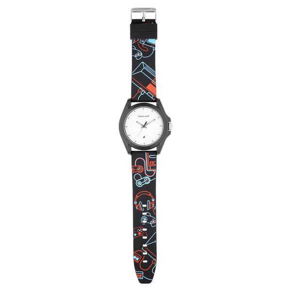Fastrack Arcade Quartz Analog White Dial Silicone Strap Unisex Watch - image number 5