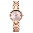 Vyb Successor By Fastrack Quartz Analog Pink Dial Rose Gold Metal Strap Watch For Girls - image number 0