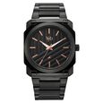 Vyb Challenger By Fastrack Quartz Analog Black Dial Black Stainless Steel Strap Watch For Guys - image number 0