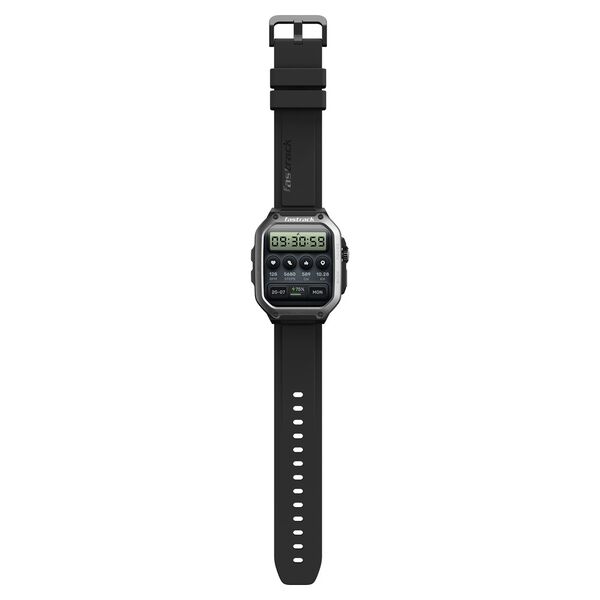 Fastrack Active Pro with 4.69 cm AMOLED Display and AOD, Functional Crown, BT Calling Rugged Smartwatch with Black Strap - image number 4
