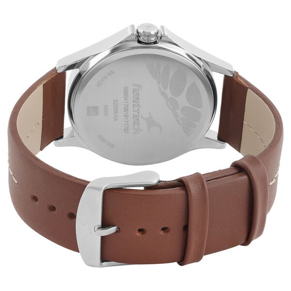 Fastrack Quartz Analog Blue Dial Leather Strap Watch for Guys - image number 4