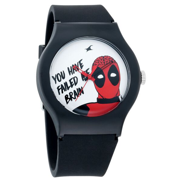 Fastrack Deadpool Quartz Analog Bicolour Dial Silicone Strap Unisex Watch - image number 1