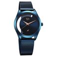 Fastrack Vyb Runway Quartz Analog Blue Dial Stainless Steel Strap Watch For Girls - image number 2