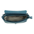 Fastrack Pleat-Quilted Satchel with Acetate Chain Handle in Blue - image number 5