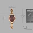 Vyb Manifester By Fastrack Quartz Analog Brown Dial Rose Gold Metal Strap Watch For Girls - image number 3