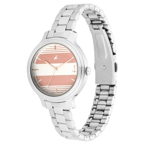 Fastrack Tripster Quartz Analog Bicolour Dial Stainless Steel Strap Watch for Girls - image number 3