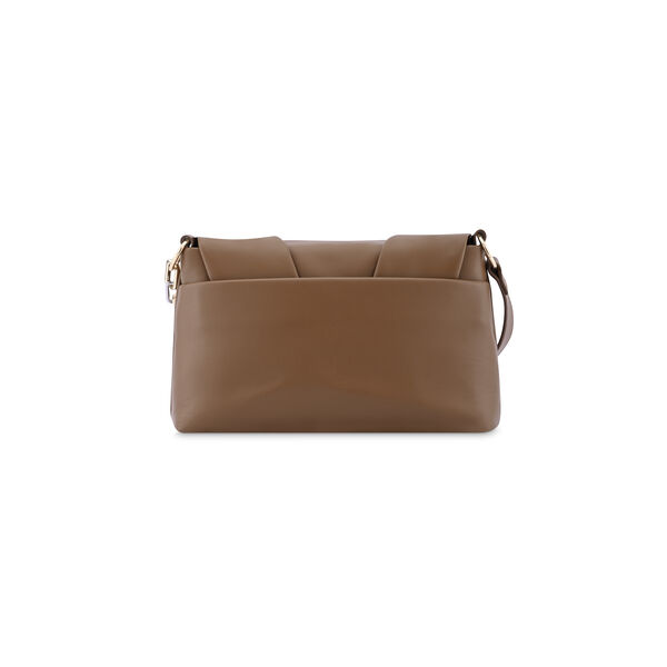 Fastrack Pleated Shoulder Bag with Chain Detailing Sling in Tan - image number 4