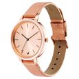 Fastrack Glitch Quartz Analog Rose Gold Dial Leather Strap Watch for Girls - image number 2