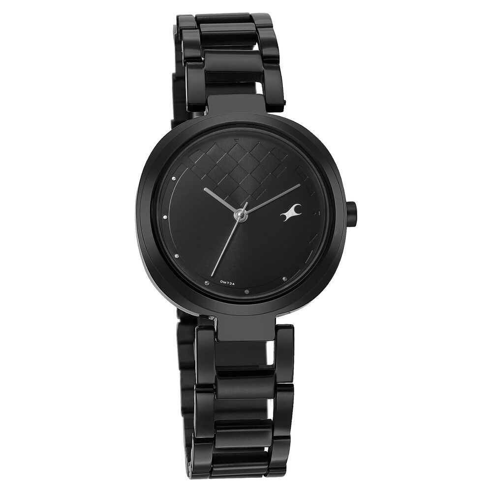 Fastrack black watch for girls store