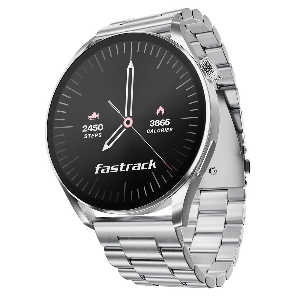 Buy Online Fastrack Dezire FX1 with 3.5 CM UltraVU Display with Functional Crown SingleSync BT Calling 38126sm01 p Fastrack
