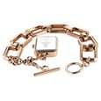 Vyb Siren By Fastrack Quartz Analog White Dial Rose Gold Metal Strap Watch For Girls - image number 8