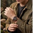 Fastrack Wild Analog with Brown Dial Brown Metal Strap Watch for Guys - image number 2