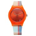 Fastrack Tees Urbanique Quartz Analog Orange Dial Silicon Strap Watch For Girls - image number 0