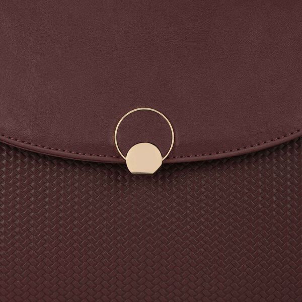 Twine charm satchel - brown - image number 8