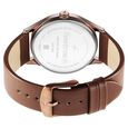 Fastrack Style Up Brown Dial Leather Strap Watch for Guys - image number 5