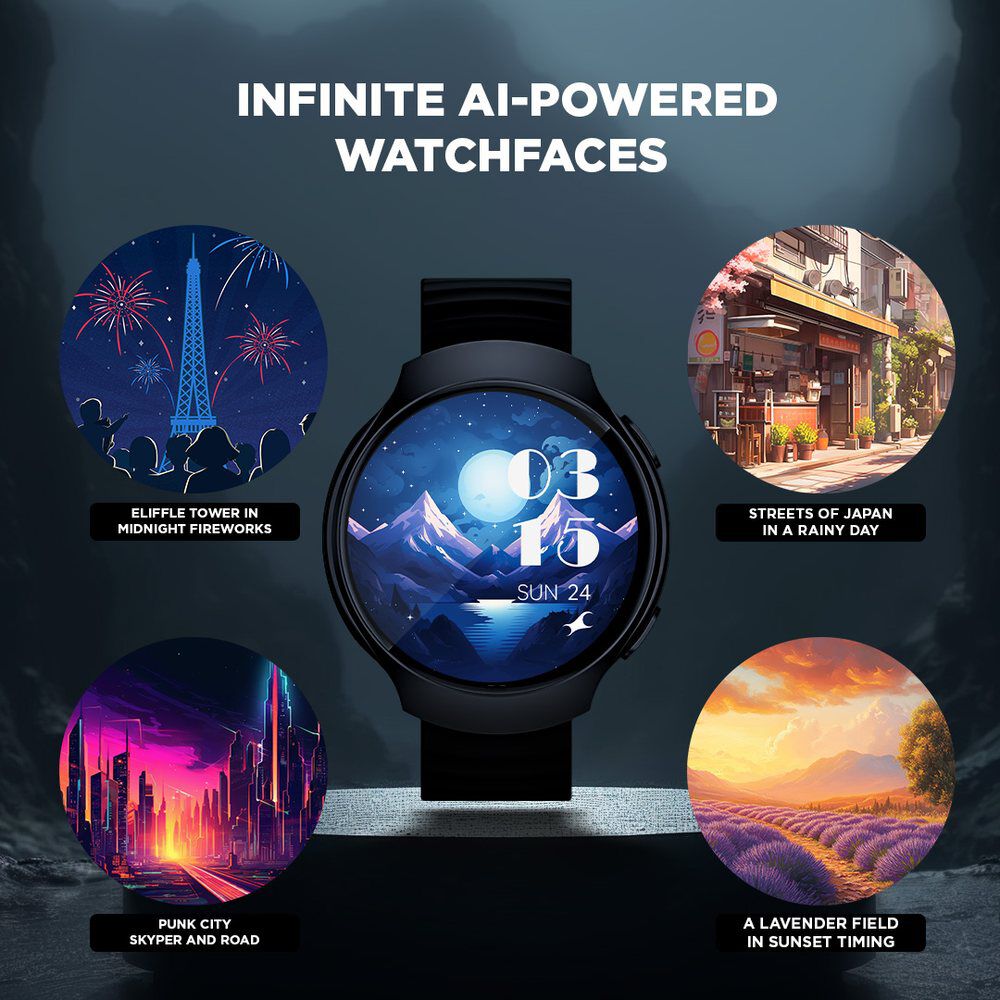 Buy Online Fastrack VOX CirQ Smartwatch 3.5CM Ultra Vu Display, AI